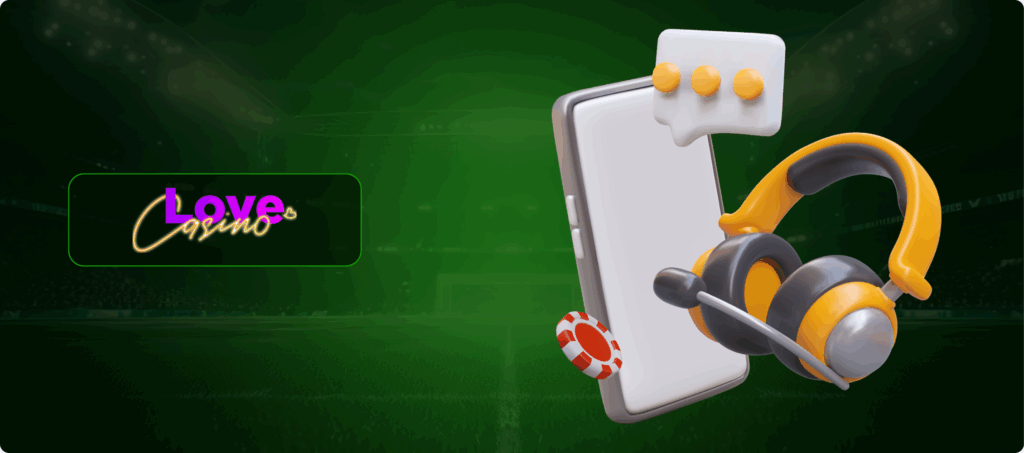 Love Casino Customer Support Banner