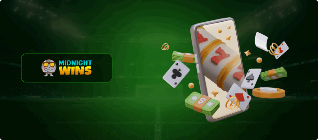 Midnight Wins Mobile Gambling Banner