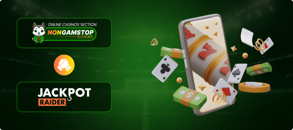 Jackpotraider Mobile Gambling Banner