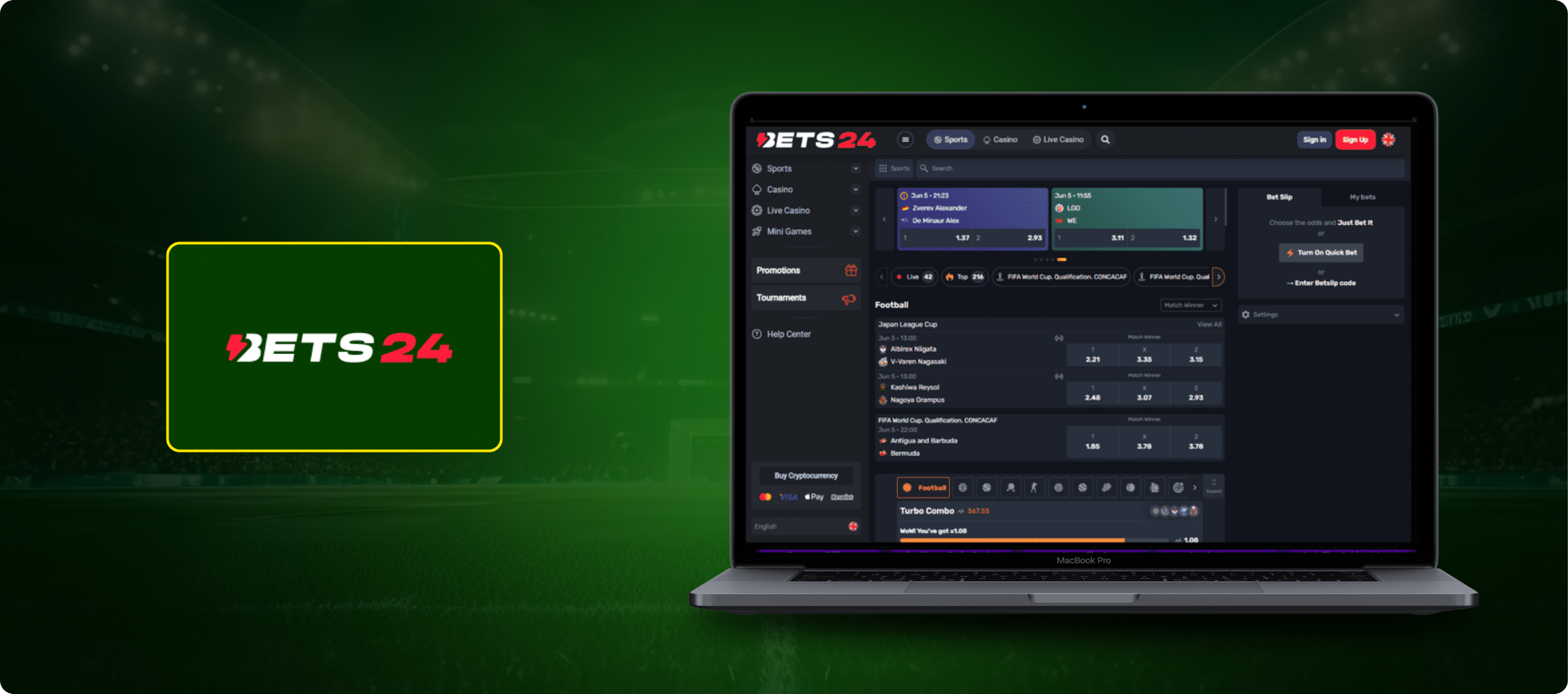 Bets24 Betting Site Banner